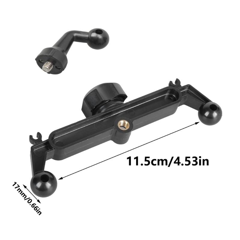 Multiple Device Mounting Adapters 17mm Ball Joint Connector Plastic 17mm Ball Head Expansion Brackets for Phone Camera Holder