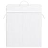 VidaXL Laundry Basket with Single Section White Bamboo 83 L 320752