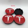 AAAIK1 20pcs 56mm 60mm 68mm For Tesla Model 3 Model Y Model S X Car emblem Wheel hub Center Cap Badge covers Decals Styling accessories