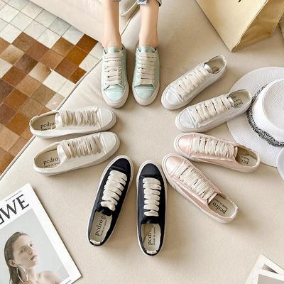 2024 2024 Новые женские туфли для поездок на работу Атласные туфли Испанские ленточные туфли на плоской подошве Повседневные удобные белые туфли с мягкой подошвой Женские тапочки