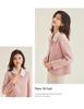 [Sheep Wool Coat] Short Color blocked Double sided Woolen Coat for Women Autumn/Winter, Flip Collar cardigan with Side Pockets