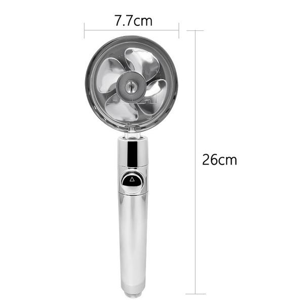 Водосберегающая насадка для душа высокого давления, вращающаяся на 360° насадка для душа с дождевой насадкой, вентилятор для ванны, ручная массажная насадка для душа под давлением