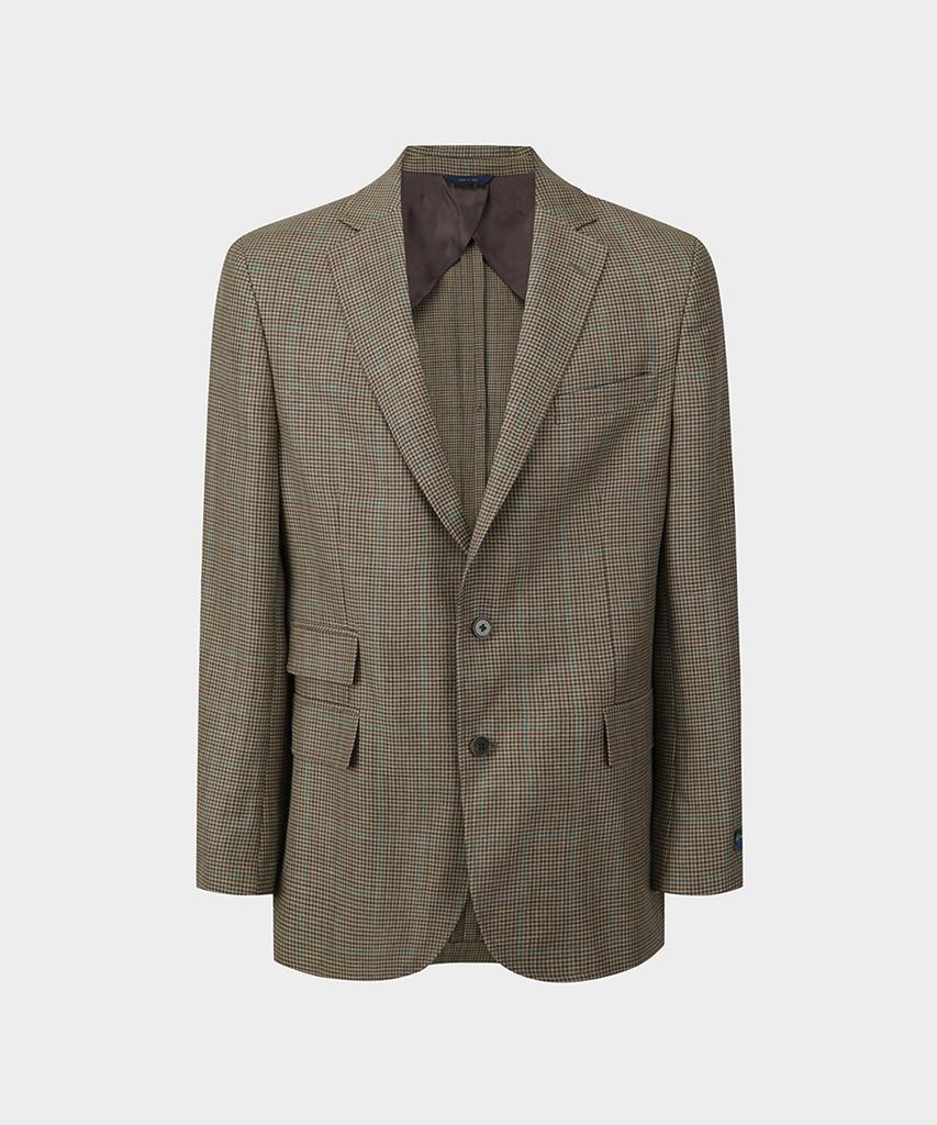 Brooks Brothers Classic Fit Tweed 2-Button Sport Coat (Brown) (Bbjsmf47144Ef)