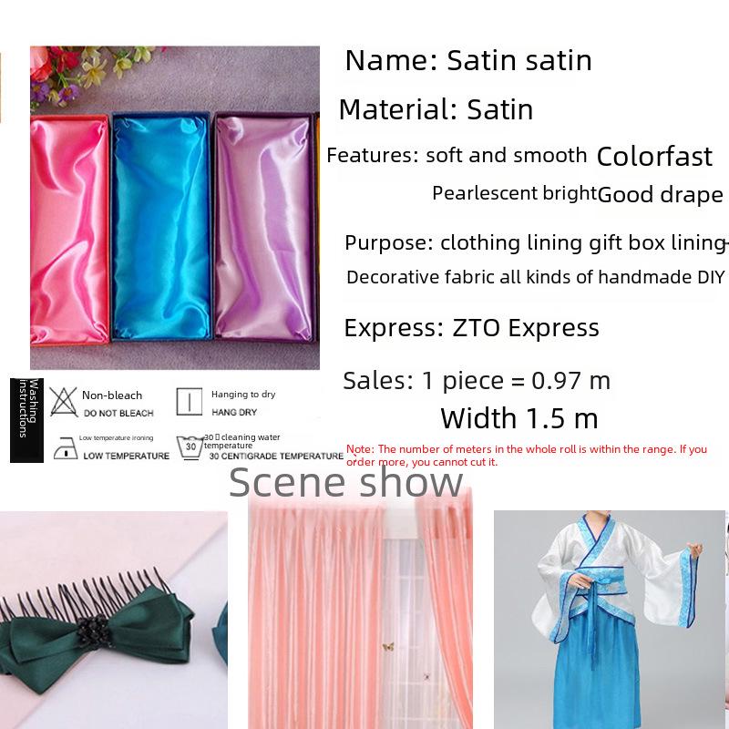 Satin Silk Red Gift Box Lining Fabric Scraps