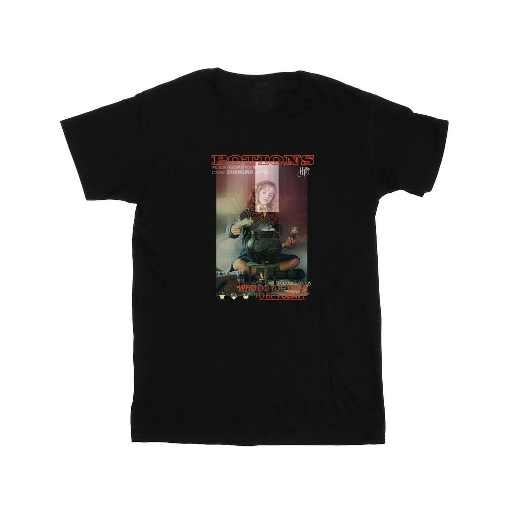 HARRY POTTER Женская/Девичья хлопковая футболка бойфренд Гермиона Грейнджер Оборотное зелье