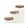 Банка боросиликатное стекло DKD Home Decor Акация 400 мл (x3)