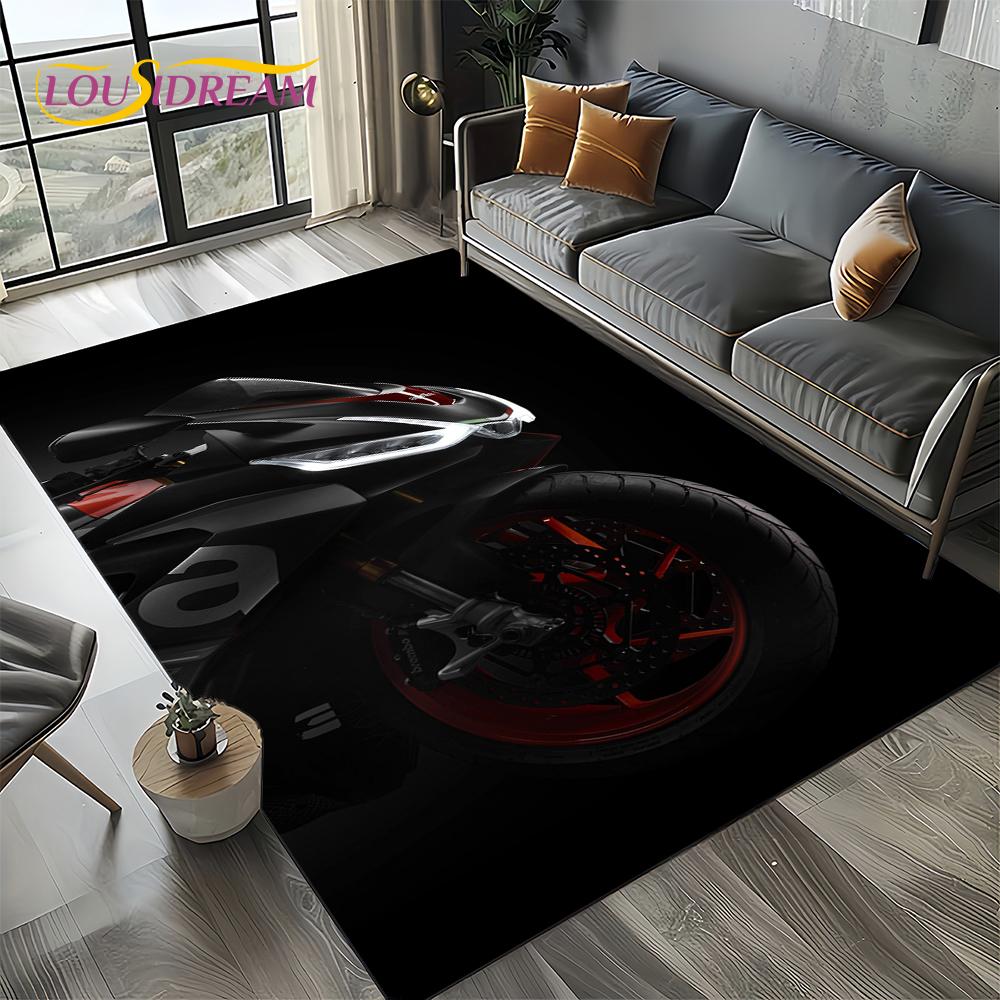 2025  Aprilia Racing Car Logo Motorcycle Carpet Rug for Bedroom Living Room Home Sofa Decoration ,kids Play Decor Floor Mat Gift