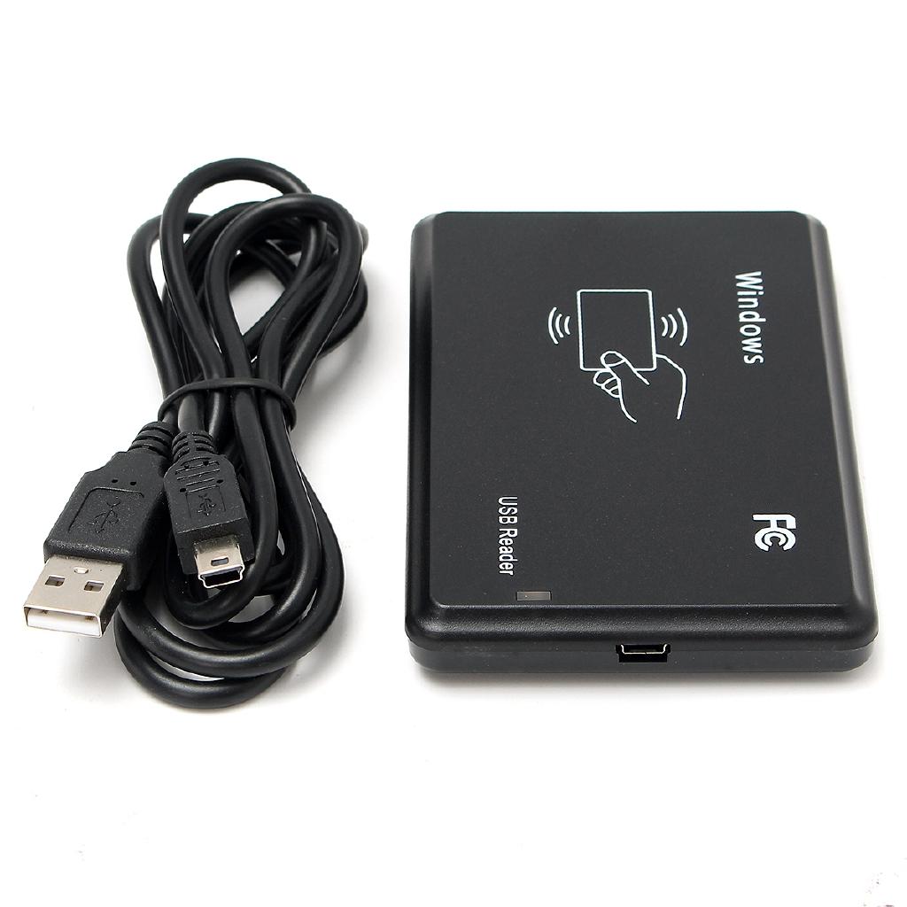 13,56 МГц USB M ifare RFID Бесконтактный Датчик Близости Считыватель Смарт-карт/ID-карт 14443A с USB-кабелем Черный Новый