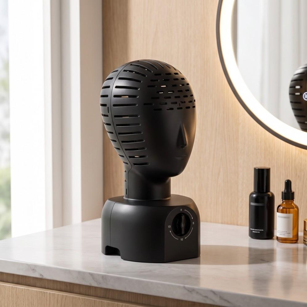 Quick Setting Shaping Hair Dryer Integrated Molding Wig Head Stand Holder For Natural Fluffy Wigs