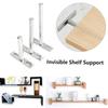 Duty Concealed Racks Metal Support Bench Board Storage Invisible Shelf Brackets Wall Mount Shelf