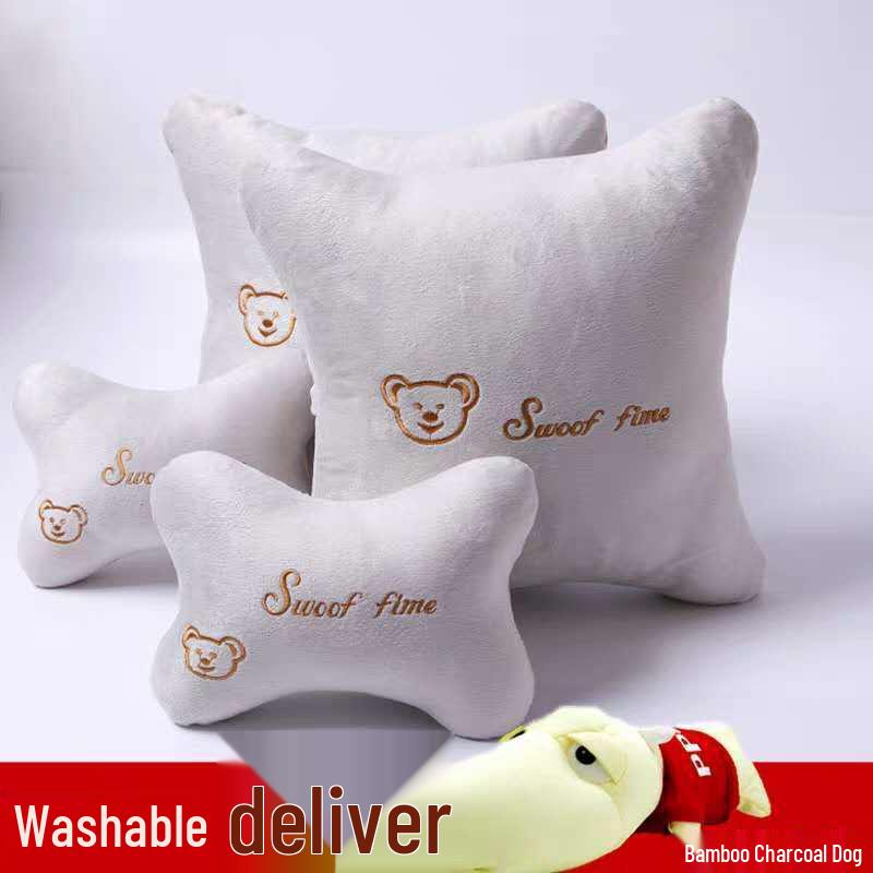 Car Neck and Lumbar Support Pillow Set – Cute Cartoon Design