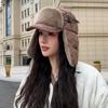 New Hat Women'S Double-Brimmed Ear Protection Lei Feng Hat Winter Warm And Cold-Proof Hat Outdoor Plush Hat Thick