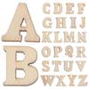 Toyvian Favet Parts Favet Object Wooden Slices Favet Wood Letters English Favet Mini Wooden Pieces Plain DIY Wooden Favet Craft Materials Handmade