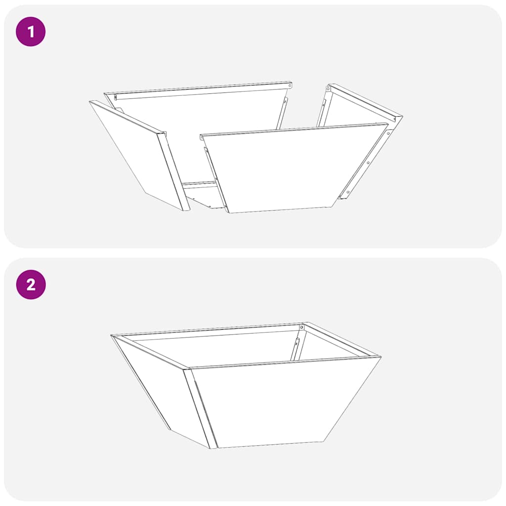 Garden Planter Set 5 pcs Olive Green 35 x 35 x 15 cm
