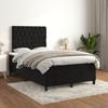 3143195 vidaXL Divan Bed with Mattress Black 120x200 Cm Velvet