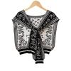 Shawl With Women'S Vest Knitted Decorative Shirt With Shoulder Cashew Flower False Collar