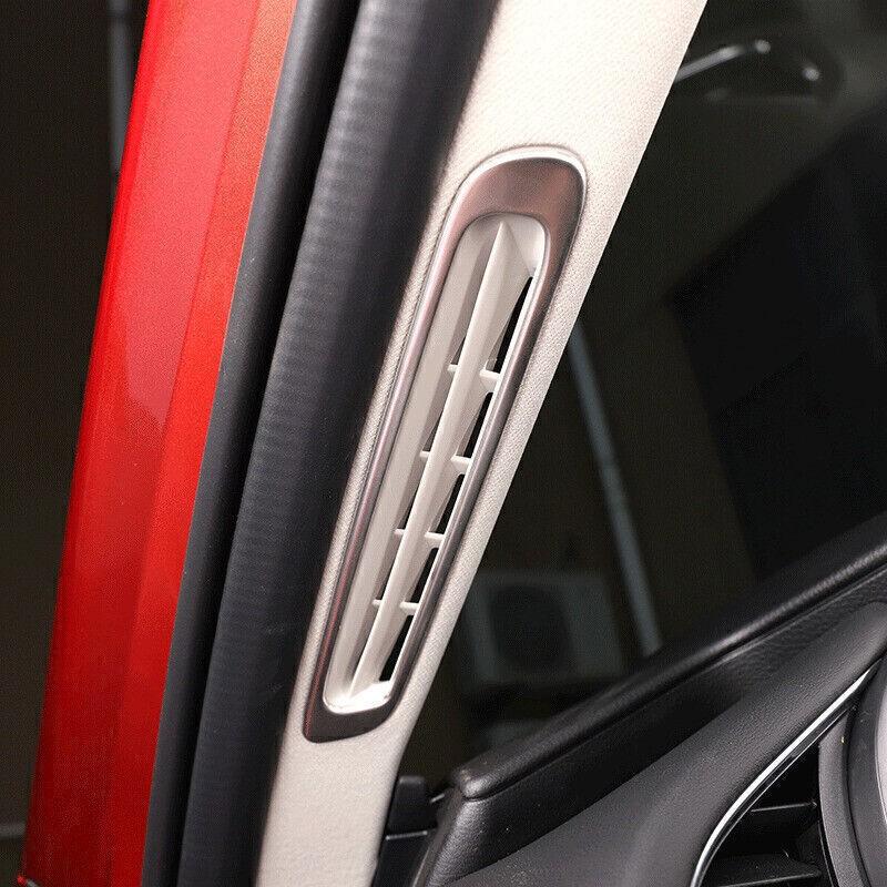 For Mazda 3 Axela 2019-2024 Silver Titanium A Pillar Air Outlet Vent Cover Trim