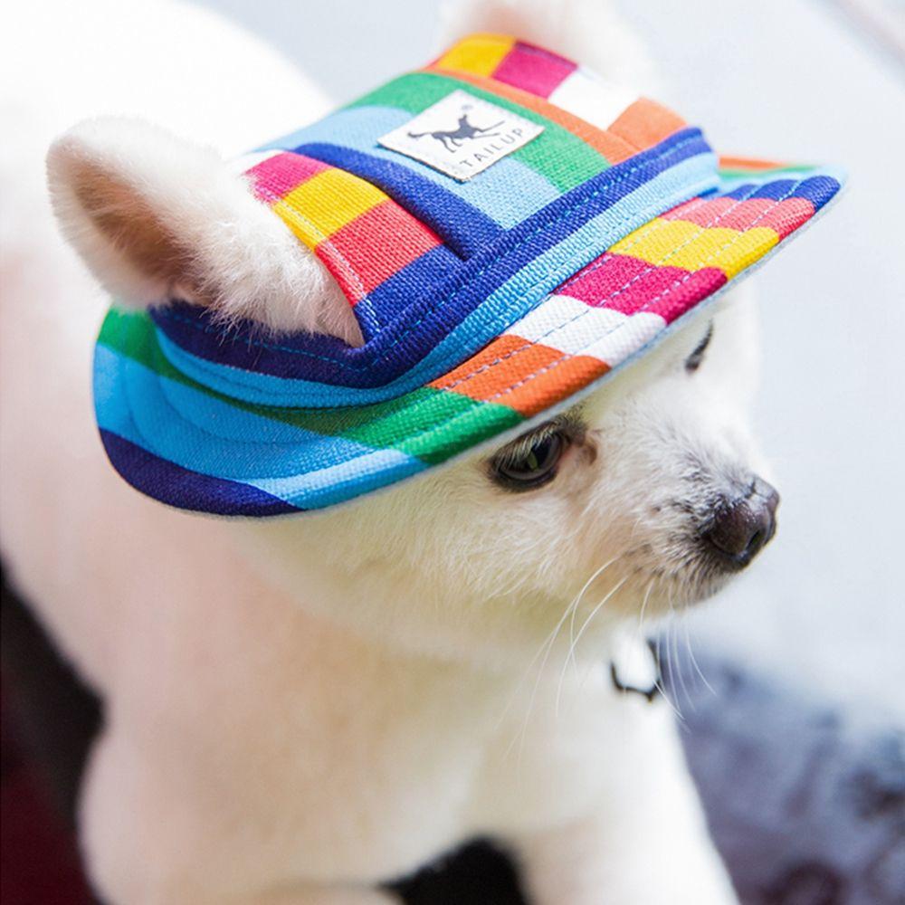Summer Sun Cap Canvas Mesh Cloth Cat Hat Sunhat Dog Caps Pet Products