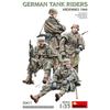 Miniart 1/35 Scale German Tank Crew Figures (Set of 4) Plastic Model Kit MA35411
