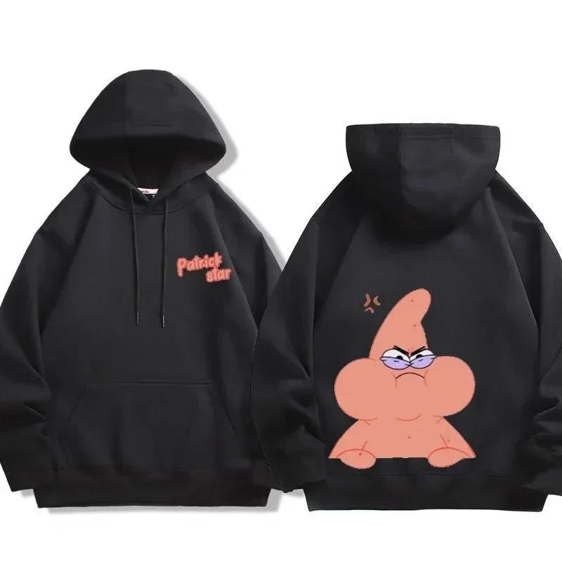 2025 MINISO Animation Spongebob Squarepants Sweatshirt Cartoon Polyester Hoodies for Autumn and Winter Thin or Fleeced Long-Sleeved Hooded