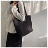 IELGY Soft Waxy Cloth Bag, Student Shoulder Bag for Class, Large-capacity Commuter Handbag, Nylon Cloth Tote Bag.