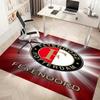 1pc Feyenoord Rotterdam logo Print Area Rug - Soft, Washable Non-Slip Indoor Mat, Living Room, Home Office Decorative Rug,Office Decorative