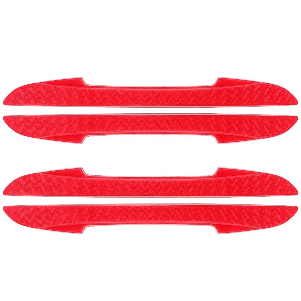 4 шт. защитная наклейка на дверь автомобиля, полоса из углеродного волокна, защита от столкновений, кромка двери автомобиля, устойчивая к царапинам