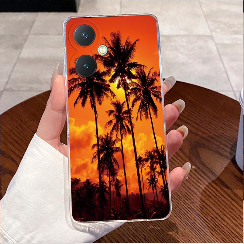 Чехол для Vivo Y27 V2249 / Y27 5G V2302 / Y27s V2322 Прозрачная Крышка Роскошный Милый Сердце Любви Кролик Забавный Мягкий Силикон ТПУ Чехол для Телефона