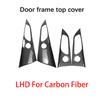 LHD/RHD For Kia Stinger 2018- Carbon Fiber Inner Door Window Lift Button Switch Panel Cover Trim Accessories