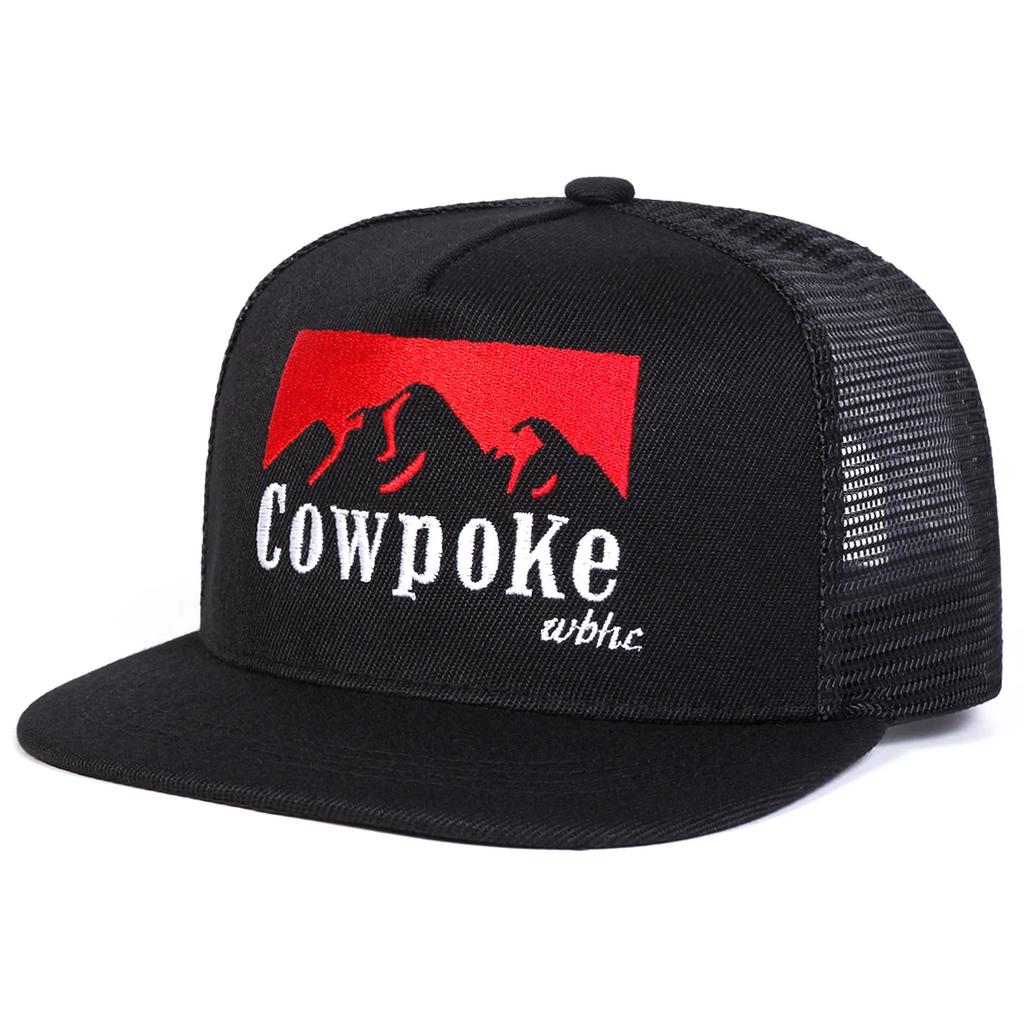 Net Hip-Hop Stitching Embroidered Cowpoke Neutral Gender Women Men For Hats Spring Summer Outdoor Adjustable Casual Baseball Caps Trucker