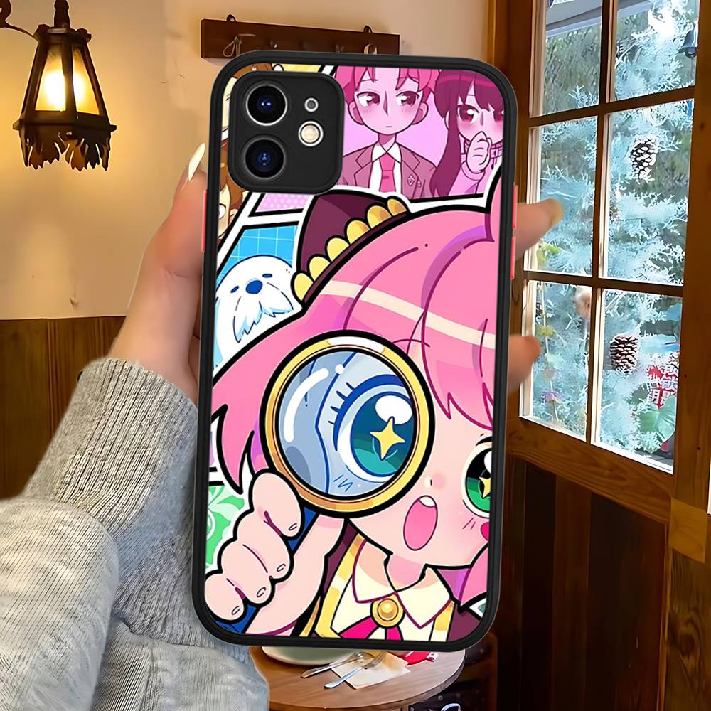 Классический аниме чехол для телефона Spy X Family Для iPhone 16 14 15 16 13 12 11 16 Pro Max X XS MAX Plus Матовый ТПУ