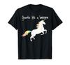 Cute Sparkle Like a Unicorn Rainbow Women Girls Kids Gift T-shirt