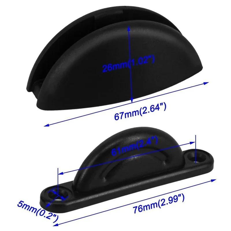 Black/White Door Stopper Clip Nylon Cabin Door Suction Retainer Catch Caravan Motorhome Boat Camper Modified Accessories