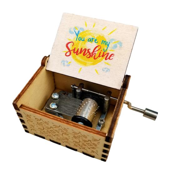 Необычная музыкальная шкатулка с механическим механизмом и гладкой ручкой, декоративная