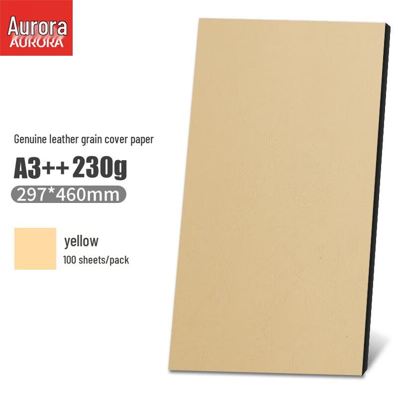 AURORA Genuine Leather Texture Cover Paper, 100 Sheets CN plug (adapter included)