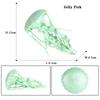 Oenux Ocean Animals Model Jellyfish Starfish Sea Anemone Coral Action Figures Aquarium PVC Miniature Educational Kids Toy Gift