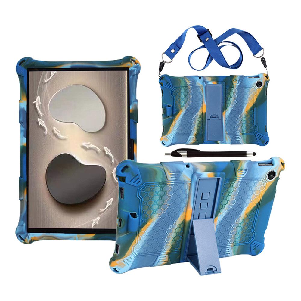 Мягкий силиконовый чехол-подставка для планшета Lenovo Tab M10 3-го поколения 10,1 дюйма TB-328FU 328XU, детский чехол + ремешок и стилус