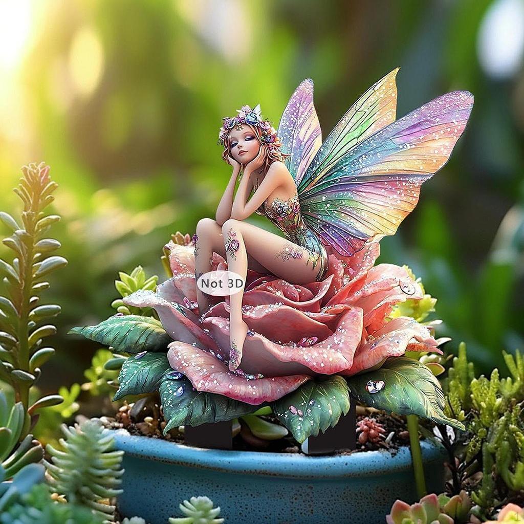 2D Садовый колышек Fairy Ground Connector для декора патио и двора