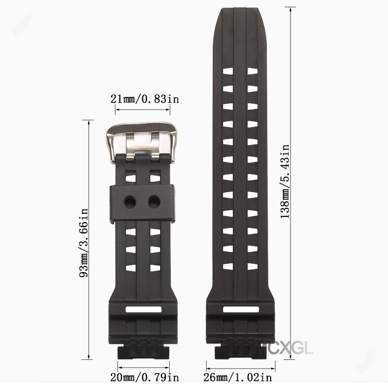 Смоляной ремешок для часов Casio GW9100 GW9200 Мужской ТПУ ремешок Спортивные Водонепроницаемые ремешки для часов Камуфляжные аксессуары