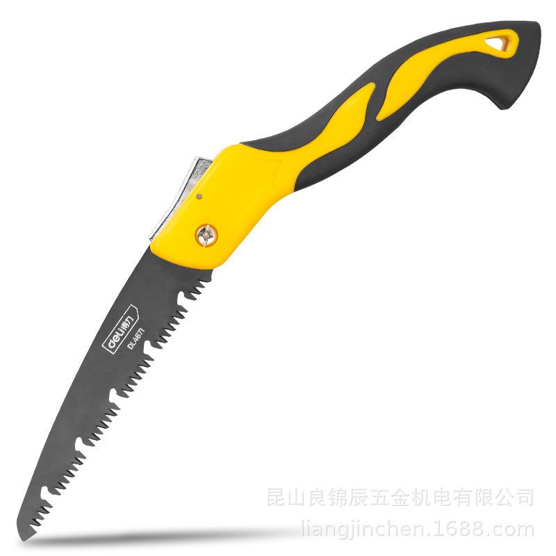 Складная ручная пила Deli Tools DL4671 с трехсторонней заточкой зубьев - Многофункциональная для улицы