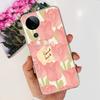 Flower Butterfly Women Fashion Back Cover For Vivo S19 Pro 5G V2362A Phone Funda Transparent Soft TPU Slim Silicone Bumper Etui