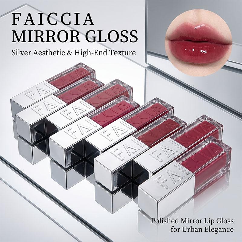 Faiccia Glossy Lip Tint Glass Lip Effect Brighten Complexion Long Lasting Transfer Resistant Daily Makeup