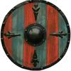 Shield Viking Wooden Medieval 24" Round Norse Battle Armor Warrior Handmade Gift Red