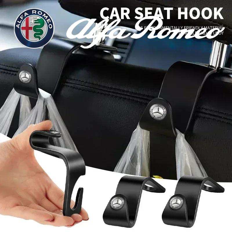 1/2pcs Portable Car Seat Back Hook Car Accessories Interior For Mercedes Benz AMG W176 W202 W204 W205 W210 W211 W212 CLA CLK CLS o7