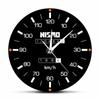 Racing Car Speedometer Decorative Wall Clock for Man Cave Garage Decor Retro Motorsports Guage Design Driving Artwork Wall Watch
