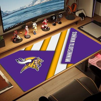 Minnesota Vikings Color Mouse Pad Large Gaming Table Cushion Non-slip Laptop Tablet Big Mousepad XXL Mat Mini PC Playmat With Lock Edge