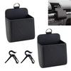 Коробка-аксессуар для автомобиля, Карман для хранения на вентиляционное отверстие кондиционера, ПУ кожа, Набор из 2 штук, Автомобиль