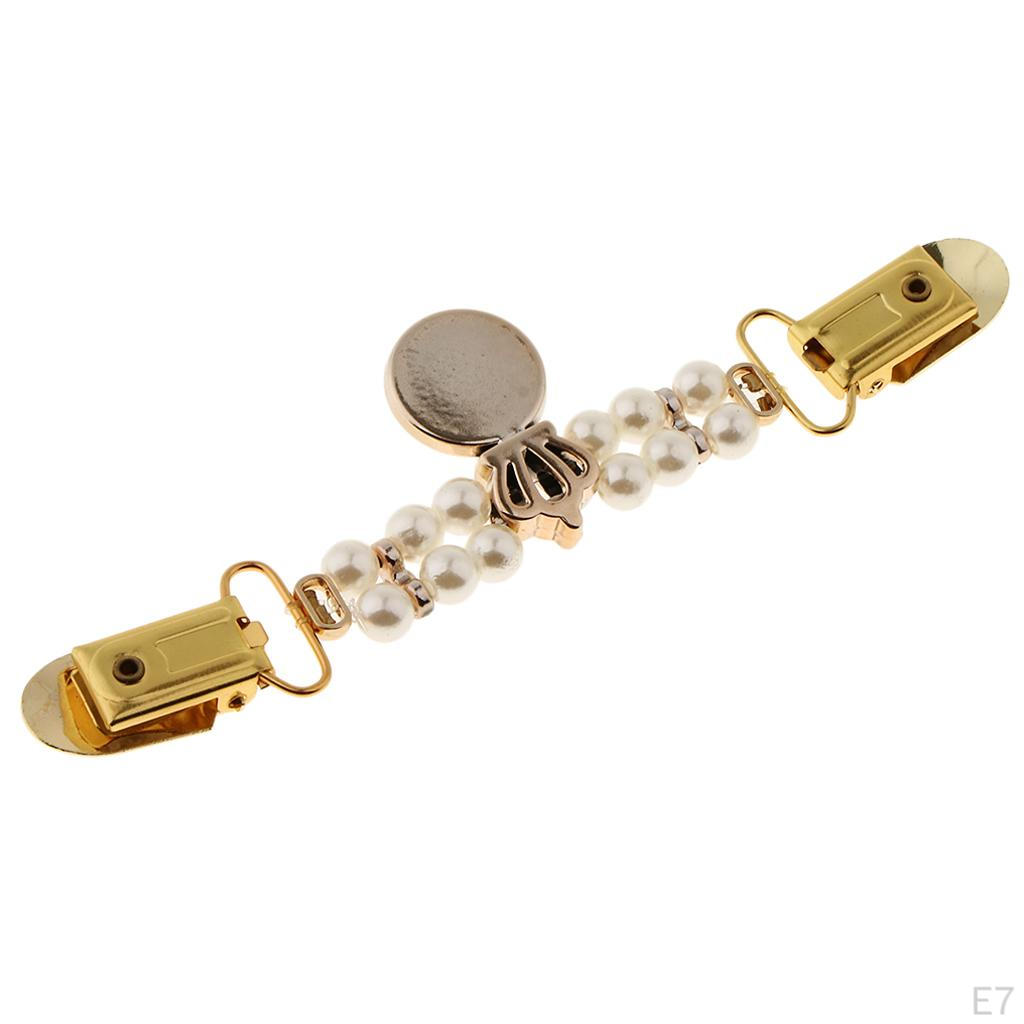 Зажим для кардигана с пряжкой для свитера и рукавами из бисера Зажимы