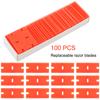 Glass Cleaning Tool Window Glass Clean Scraper 100pcs Double Edged Plastic Razor Blade Label Clean Razor Glue Remover