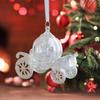 Рождественское украшение Милая 3D карета Балерина Бабочка Лось Колокольчик Шармы Прозрачный Цветной Акриловый Подвесной Кулон Украшения для Рождественской елки Дом